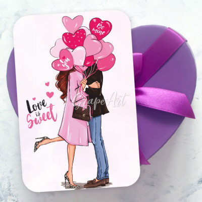 Mini-открытка "Love is Sweet"