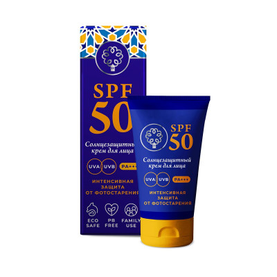 Крем солнцезащитный для лица SPF 50, 130мл