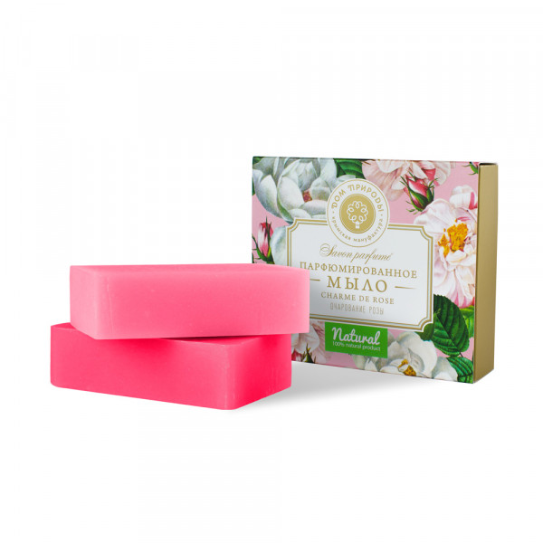 Подарочный набор парфюмированного мыла "Очарование розы"